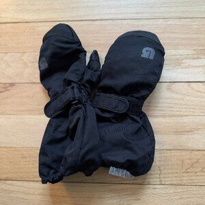 Burton Black Mittens Size 6T Kids